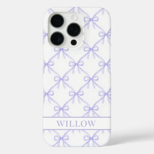Funda iPhone 16 Pro Lazos de Acuarela de Coqueta Morada
