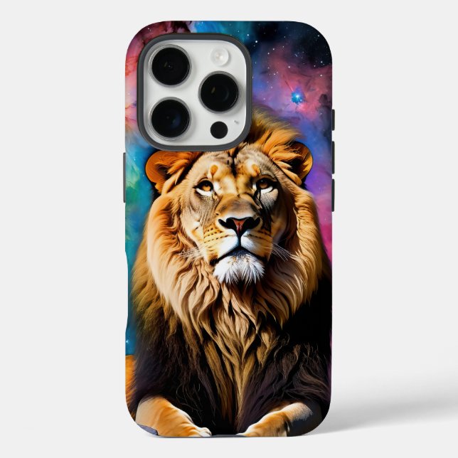 Funda iPhone 16 Pro León cósmico (Reverso )