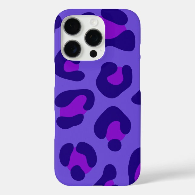 Funda iPhone 16 Pro "Leopardo púrpura eléctrico" (Reverso )