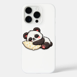 Funda iPhone 16 Pro Lindo Panda Durmiendo con Almohada