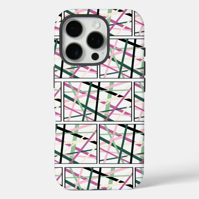 Funda iPhone 16 Pro Líneas de primavera (Reverso )