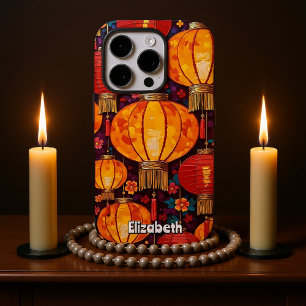 Funda iPhone 16 Pro Linternas chinas vibrantes