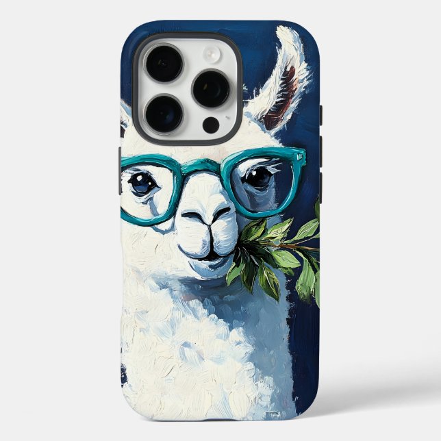 Funda iPhone 16 Pro Llama Chic Inteligente (Reverso )