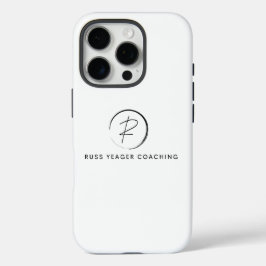 Funda iPhone 16 Pro Logotipo de firma de coaching de Russ Yeager