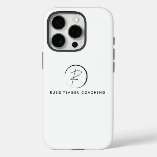 Funda iPhone 16 Pro Logotipo de firma de coaching de Russ Yeager