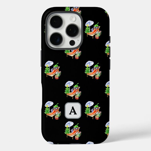Funda iPhone 16 Pro Los Navidades de Chili Beach añaden su negro inici (Reverso )