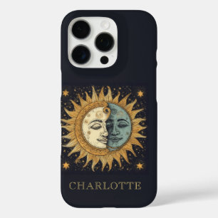Funda iPhone 16 Pro Luna de Sol Celestial Personalizada