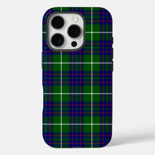 Funda iPhone 16 Pro MacIntyre tartan blue plaid (Reverso )