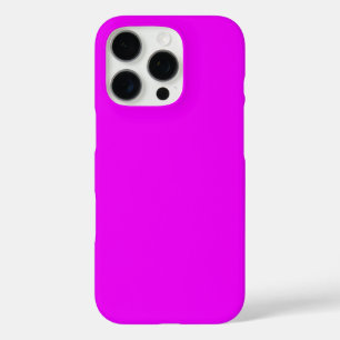 Funda iPhone 16 Pro Magenta brillante, elegante color rosa caliente pa