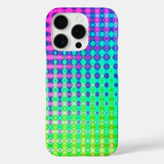 Funda iPhone 16 Pro Magenta Púrpura Azul Verde Amarillo Rosa (Reverso )