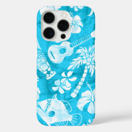 Funda iPhone 16 Pro Makapuu Beach Hawaiian Batik Turquoise