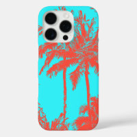 Makena Beach Hawaiian Sketchy Palms Turquoise