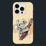 Funda iPhone 16 Pro Mamá y bebé de Koala<br><div class="desc">La adorable madre de la oso koala y su bebé ilustracion de acuarela con el mapa de Australia en el fondo (puedes cambiar el color del mapa haciendo clic en el botón "Personalizar")</div>
