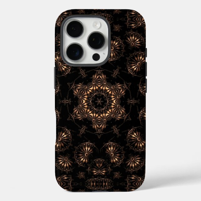 Funda iPhone 16 Pro Mandala de la Edad de Bronce (Reverso )
