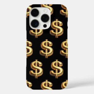 Funda iPhone 16 Pro Manifest Money Gold Rótulo Bling