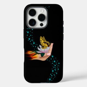 Funda iPhone 16 Pro Mariposa en Lotus Bloom
