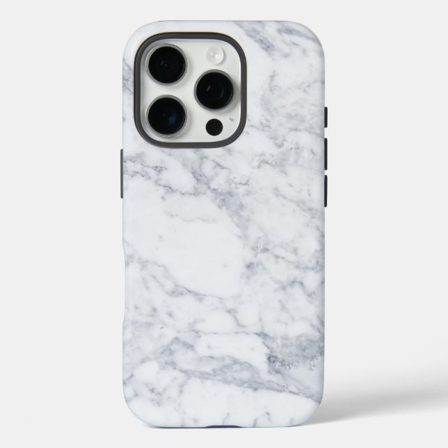 Funda iPhone 16 Pro Mármol blanco (Reverso )