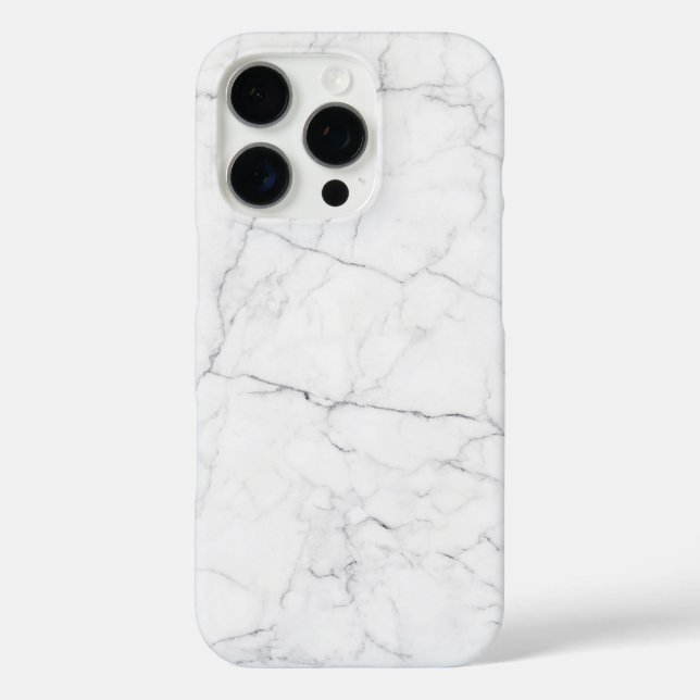 Funda iPhone 16 Pro Mármol Blanco Elegante (Reverso )