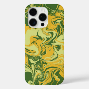Funda iPhone 16 Pro Mármol verde: estilo marrón de papel