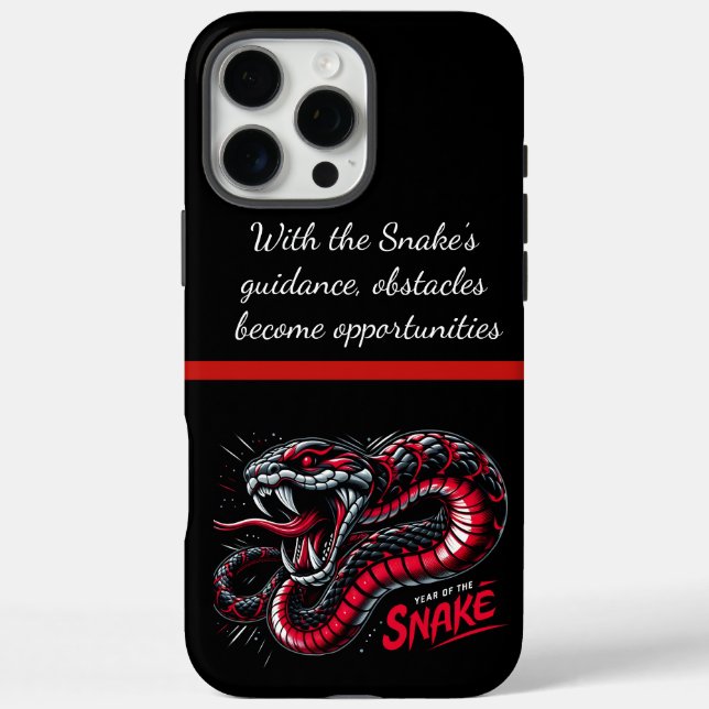 Funda iPhone 16 Pro Max 2025: Año de la celebración de la serpiente (Reverso)