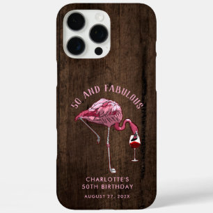 Funda iPhone 16 Pro Max 50.º cumpleaños 50 y fabuloso Personalizado