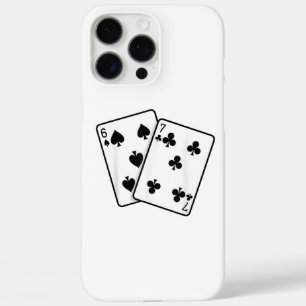Funda iPhone 16 Pro Max 67 Cartas de Juego Meme Divertido Seis Siete