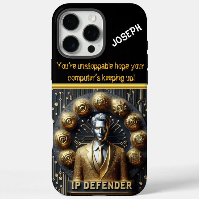 Funda iPhone 16 Pro Max Abogado defensor de los derechos de propiedad inte (Reverso)