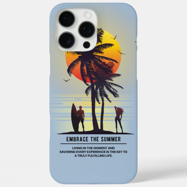 Funda iPhone 16 Pro Max Abraza el Verano |  (Reverso )