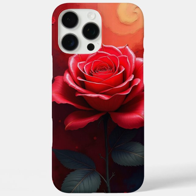 Funda iPhone 16 Pro Max Abstracto de Flor (Reverso )