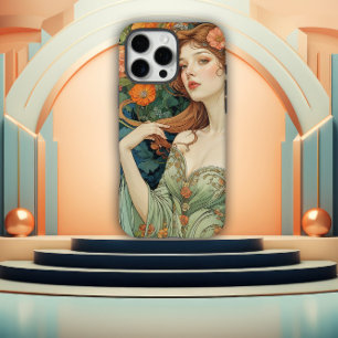 Funda iPhone 16 Pro Max Accesorio de iPhone Art Nouveau de lujo