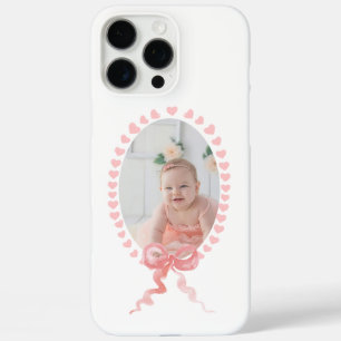 Funda iPhone 16 Pro Max Adorable imagen de foto de bebé de sangre rosada e