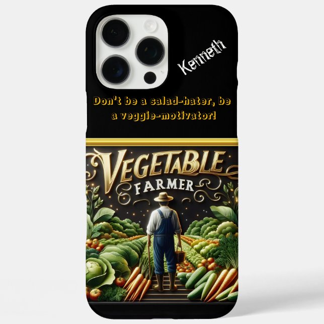 Funda iPhone 16 Pro Max Agricultores dedicados a la tenencia de campos exu (Reverso )