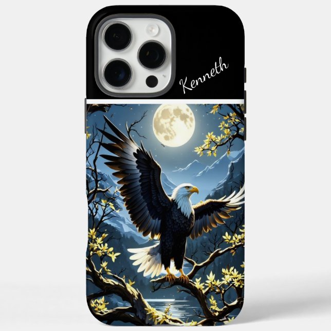 Funda iPhone 16 Pro Max Águila Con Vistas Al Océano (Reverso)