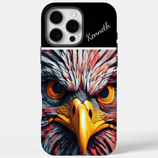 Funda iPhone 16 Pro Max Águila Majestuosa de Cerca (Reverso)