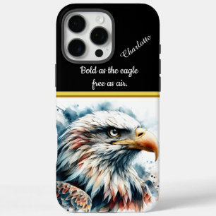 Funda iPhone 16 Pro Max Águila majestuosa en un impresionante estilo acuát