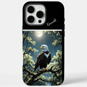 Funda iPhone 16 Pro Max Águila Real Bajo la Luz de la Luna