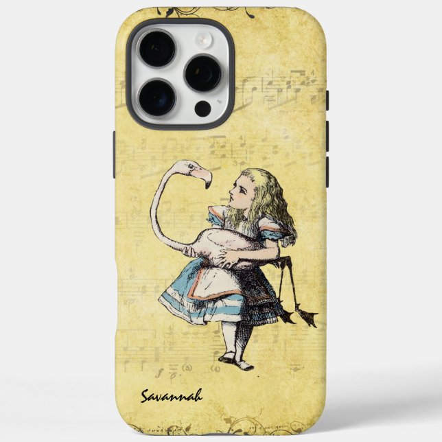 Funda iPhone 16 Pro Max Alice In Wonderland Yellow (Reverso)