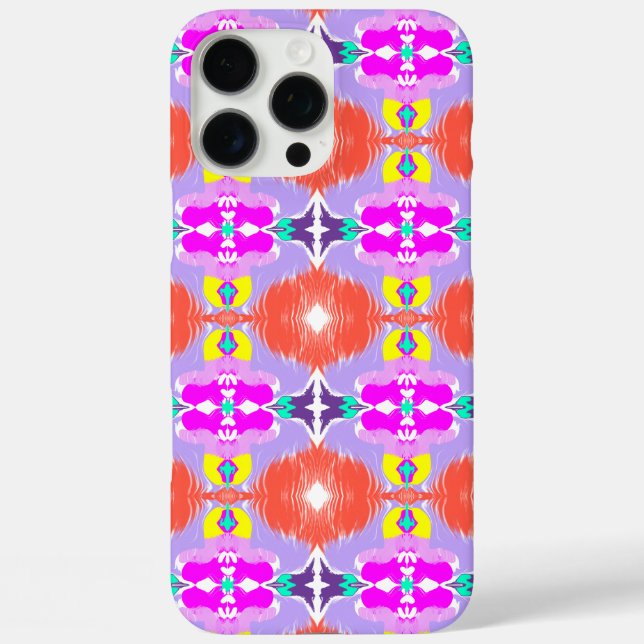 Funda iPhone 16 Pro Max Almohada decorativa caleidoscopio Flor Solar (Reverso )