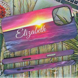 Funda iPhone 16 Pro Max Amanecer rosa de Malecón 0911