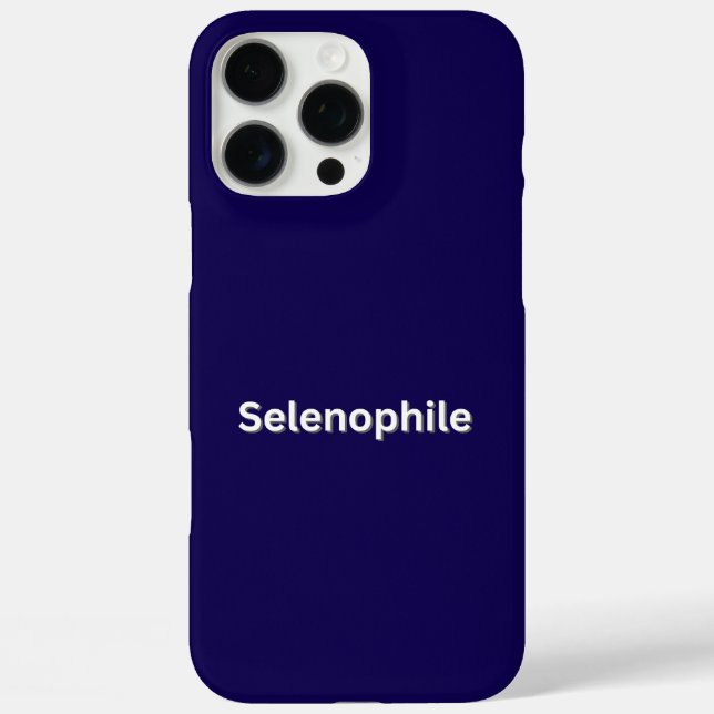 Funda iPhone 16 Pro Max Amante de la luna selenófilo (Reverso )