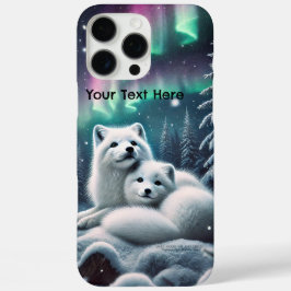 Funda iPhone 16 Pro Max Amantes de los zorros del Ártico Encenden bosques 