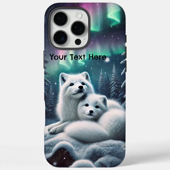 Funda iPhone 16 Pro Max Amantes de los zorros del Ártico Encenden bosques  (Reverso)
