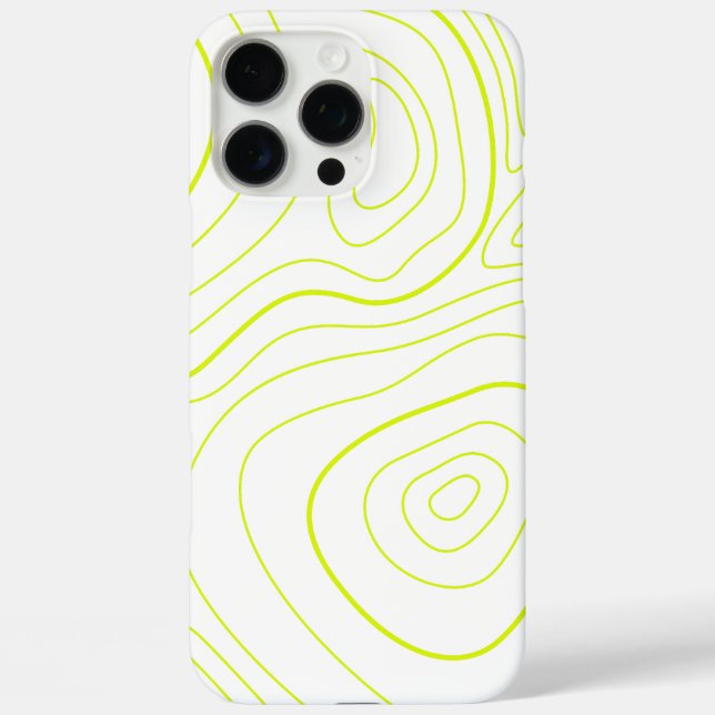 Funda iPhone 16 Pro Max amarillo hermoso abstracto (Reverso )
