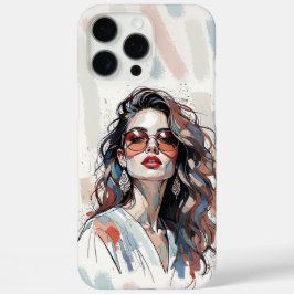 Funda iPhone 16 Pro Max AMITA | Soft Pastel Art Woman Phone Cases