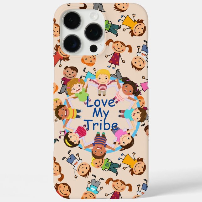Funda iPhone 16 Pro Max Amo a mi tribu (Reverso )