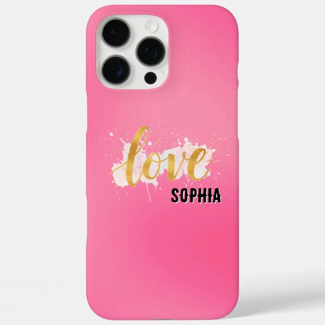 Funda iPhone 16 Pro Max Amor (Reverso )