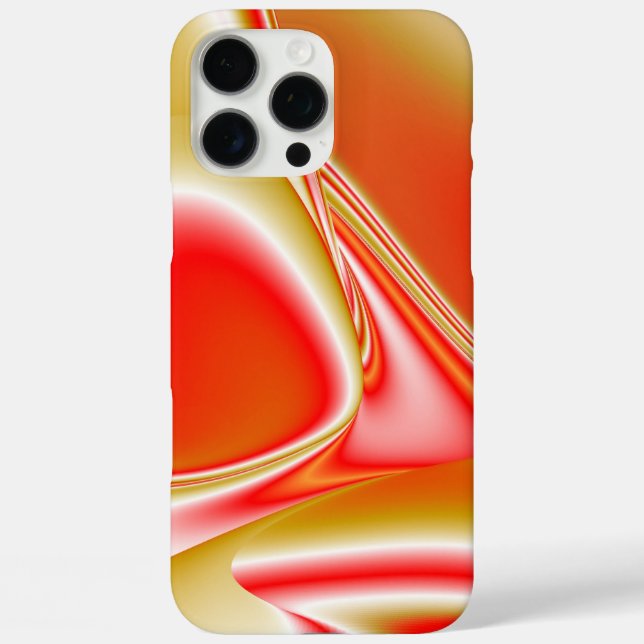 Funda iPhone 16 Pro Max Amor y Oro Abstracto 3D Arcoíris (Reverso )