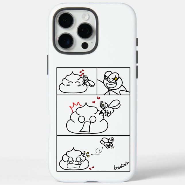 Funda iPhone 16 Pro Max Amor y traición - Brootsch the PooPoo (Reverso)