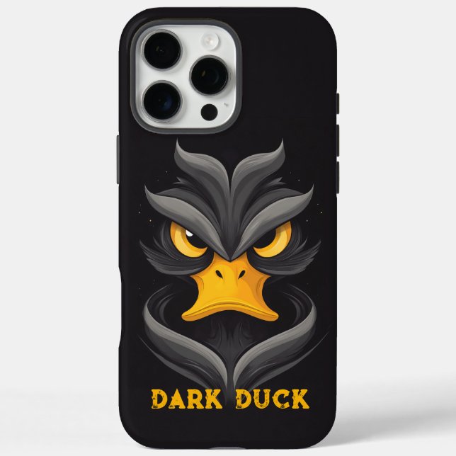 Funda iPhone 16 Pro Max Angry Duck Black (Reverso)