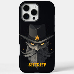 Funda iPhone 16 Pro Max Angry Sheriff Black